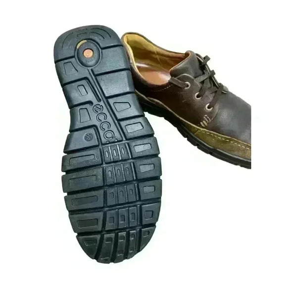 ECCO Men’s Brown Suede/Leather Receptor Comfort Walking Shoe Ero Size 43 US 10 - Picture 5 of 10